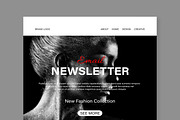 Fashion Email Newsletter Layout, an UI Kit Template by MightyDesign (Thumbnail 2 of 8)