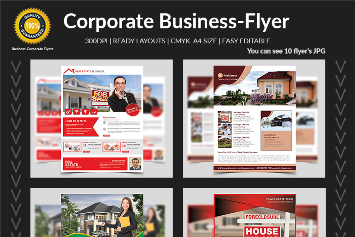 New-150 Multipurpose Flyers Bundle, a Flyer Template by AfzaalGraphics (Photo 16 of 35)