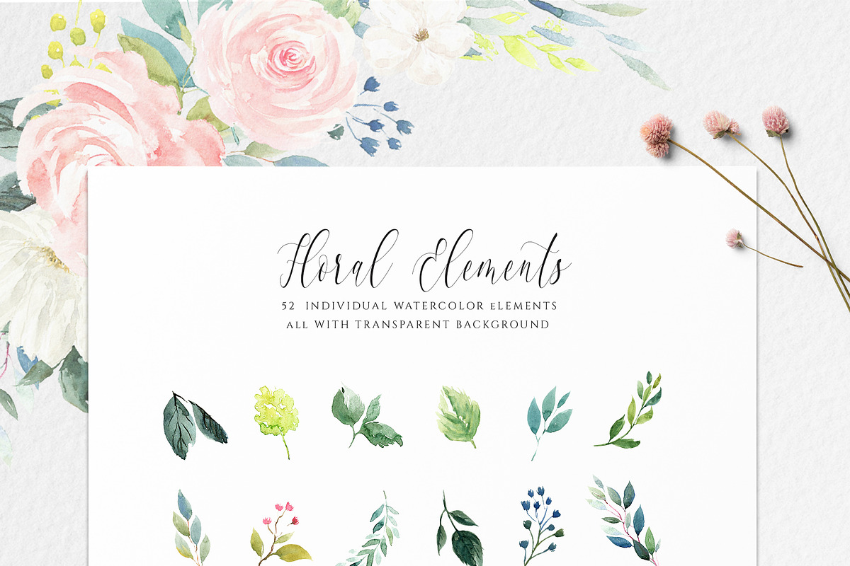 Floral Alphabet Design Set, a Decorative Illustration by Pixavics (Photo 11 of 12)