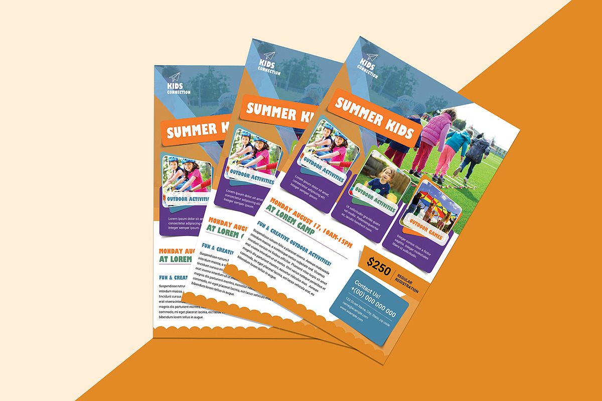 Kids Summer Camp Flyer, a Print Template by retrographix (Photo 5 of 5)