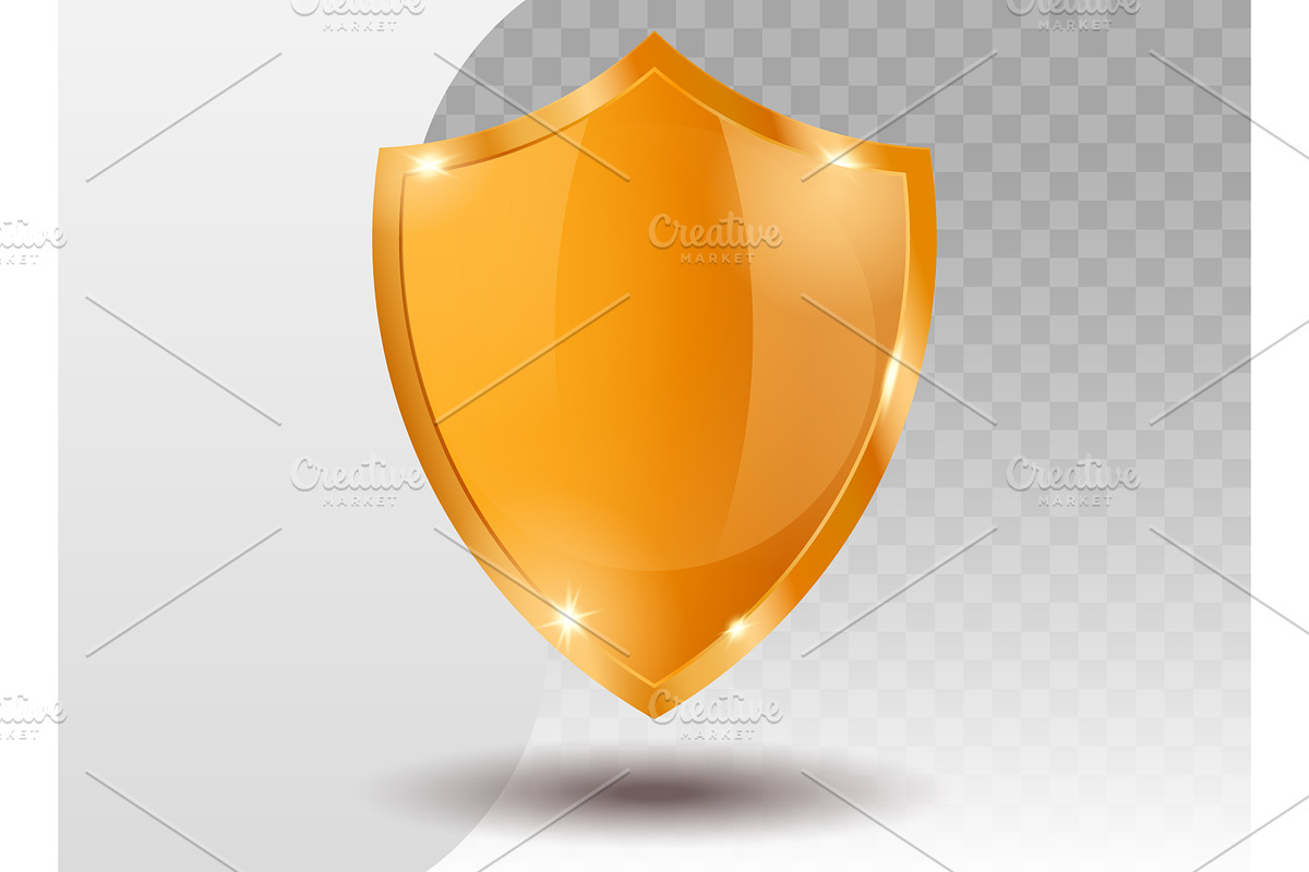 Golden shield protection symbols, an Object Illustration by Yayasya (Photo 2 of 3)