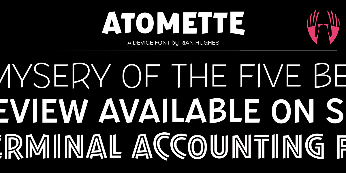 Atomette, a Sans Serif Font by Device (Photo 1 of 8)
