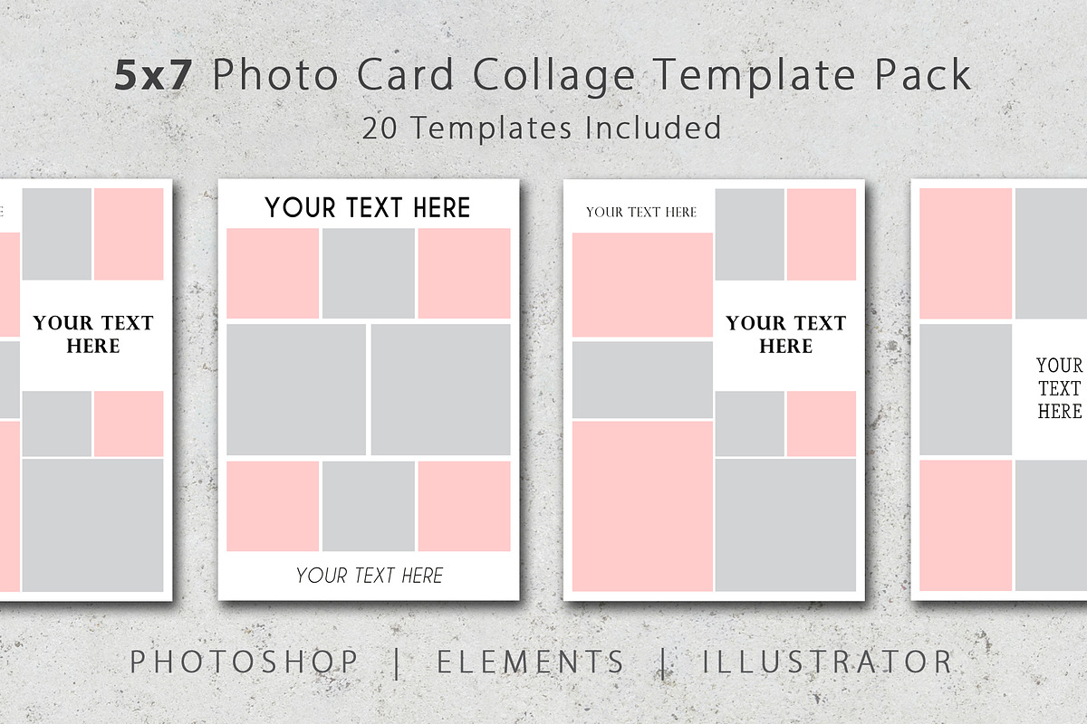 5x7 Photo Card Template Pack, a Card Template by Loveurstyle Designs (Photo 1 of 5)
