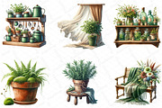 Green Summer Cottagecore Clipart, an Illustration by DreamPrint404 (Thumbnail 2 of 6)