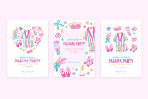Pajama party invitation templates, an Invitation Template by Viaireshop