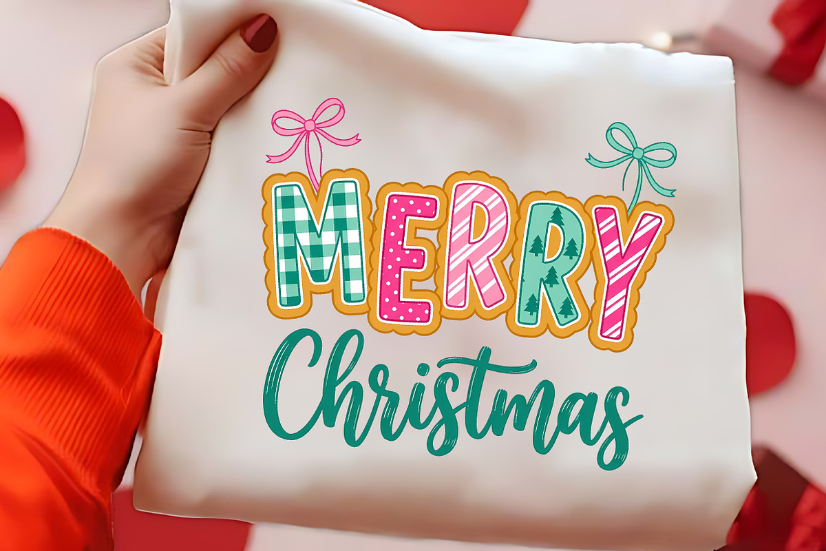 Merry Christmas Coquette Bow PNG, a Seasonal Illustration by CrexoraLab (Photo 2 of 4)