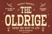 Oldridge – A Bold Western Vintage, a Slab Serif Font by roomspace creative lab (Thumbnail 1 of 11)