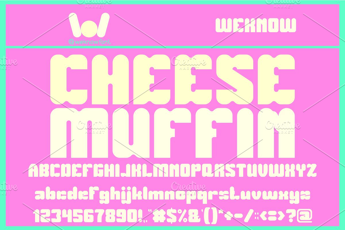 Airplane Snack font, a Font by weknow (Photo 2 of 5)