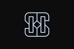 letter HS or SH outline logo, a Branding & Logo Template by Rasagama Studio