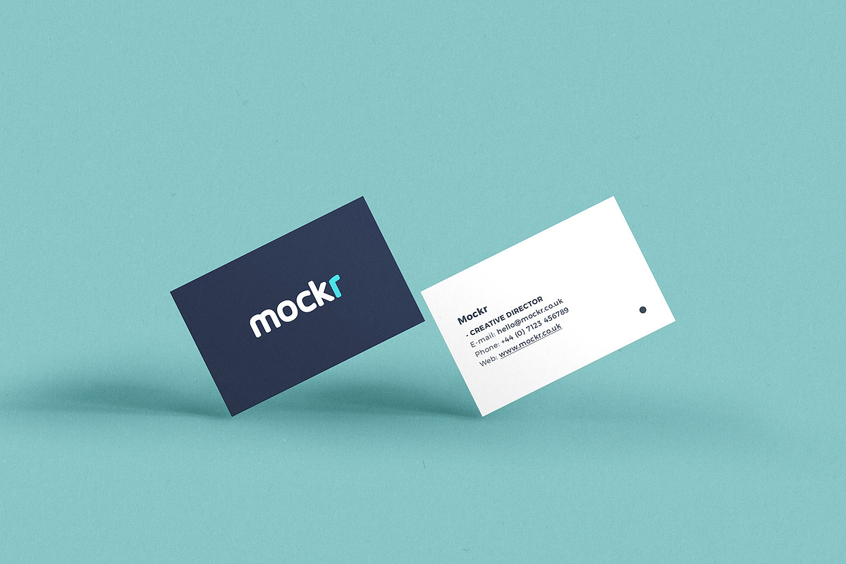 Realistic Business Card Mockup Psd, a Print Template by Mokr (Photo 2 of 4)