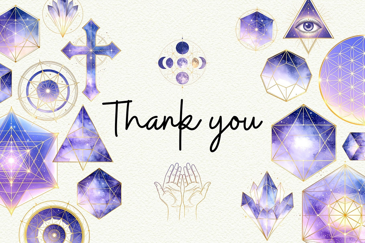 Celestial Sacred Geometry Clipart, an Object Graphic by Anna Design Studio (Photo 8 of 8)