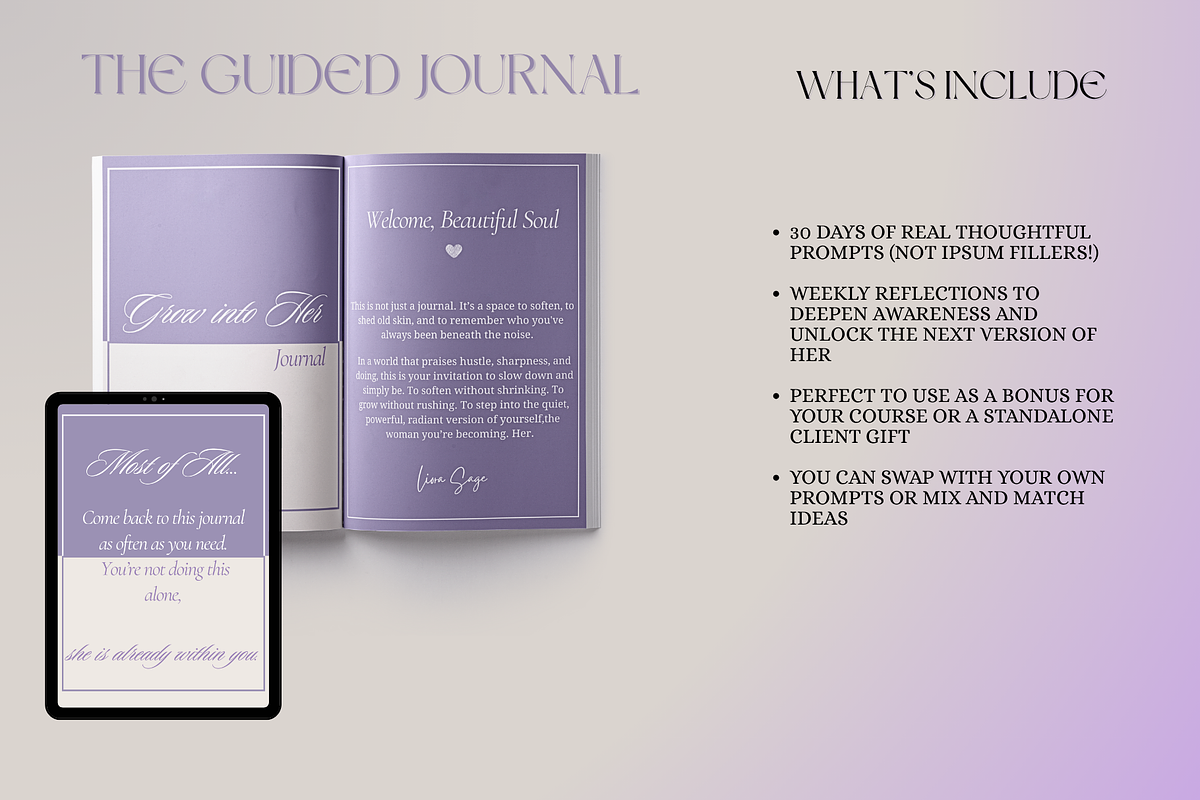 3-In-1Workbook,Ebook& Guided Journal, a Templates & Theme by Lindy Bloom (Photo 16 of 18)