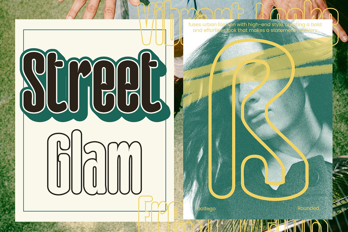 Galfego Rounded 3D, a Sans Serif Font by Craft Supply Co. (Photo 4 of 8)