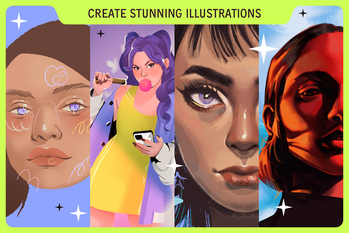 Studio brushes for procreate, a Brush Add-On by Good Kid Studio (Photo 2 of 6)
