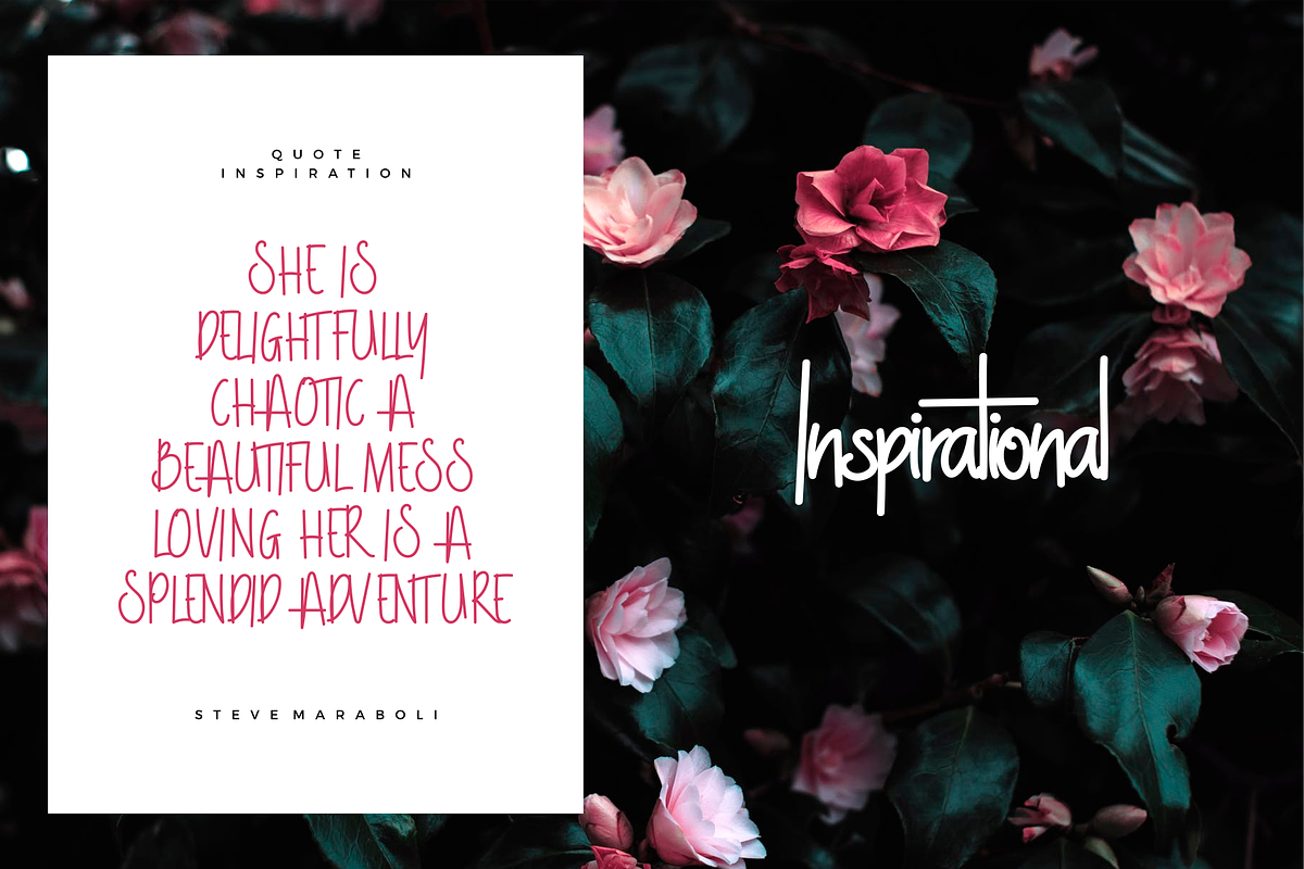 NightWork - Handwriting Font preview 4