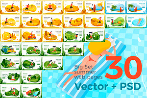 BIG Summer Web Pages Set