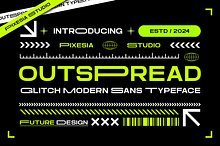 Outspread - Futuristic Font