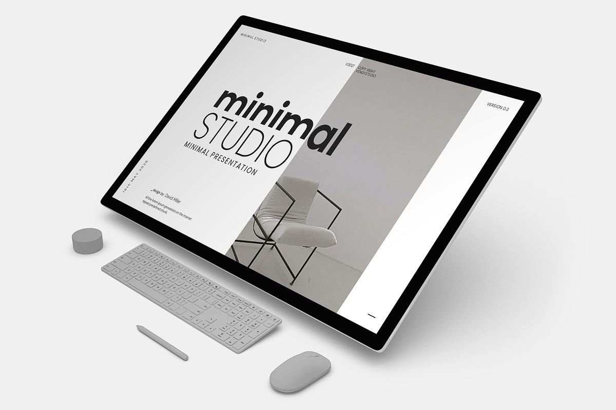 Minimal Studio Presentation Template, a Presentation Template by evgenystudio (Photo 4 of 10)