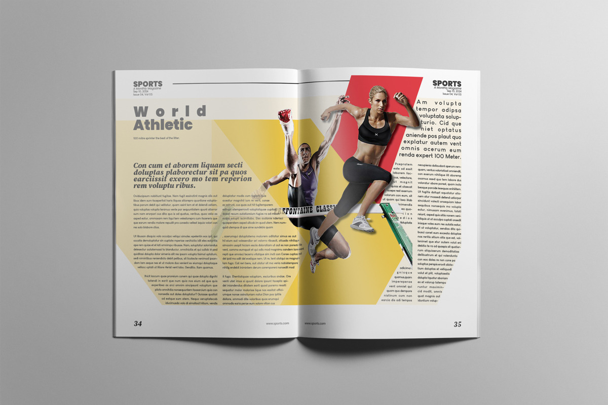 The Best Sports Magazine, a Magazine Template by Swayang (Photo 19 of 23)
