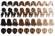 Large bundle with hair 1000+, a Person Illustration by Elenbushe (Thumbnail 14 of 14)