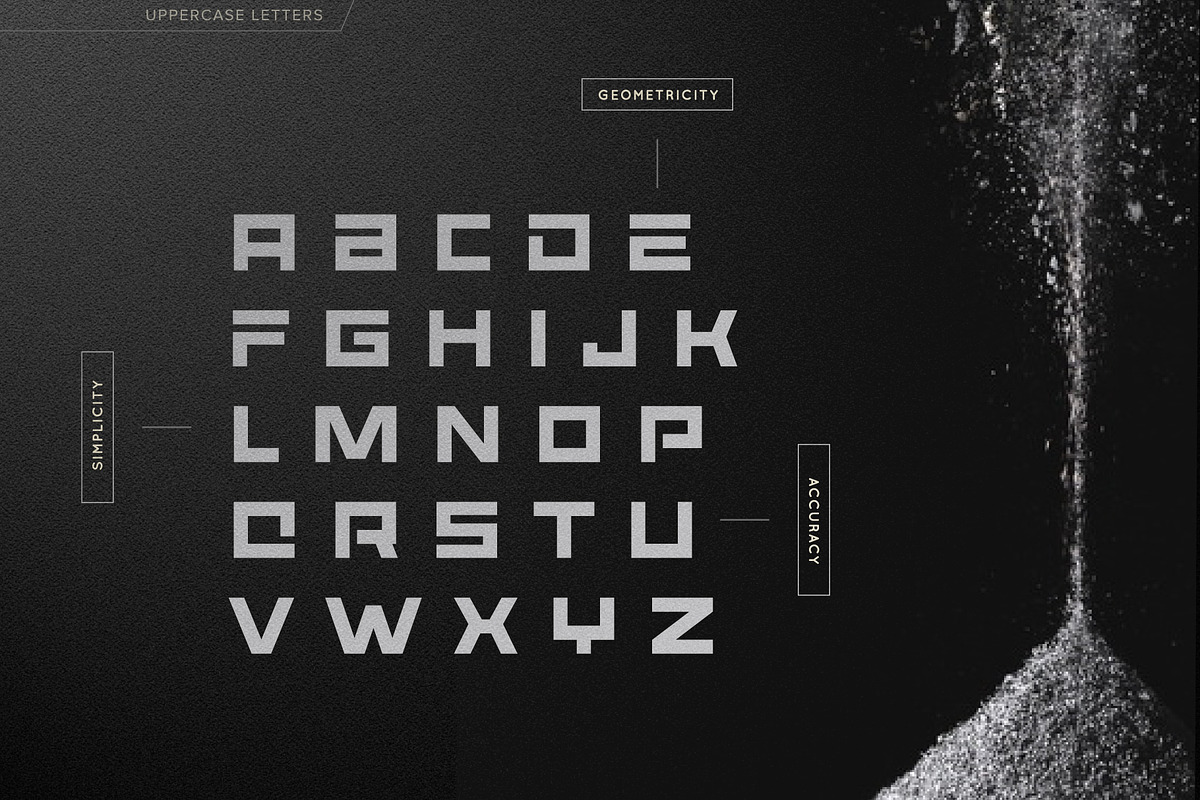 Simple Geometric Font preview 2