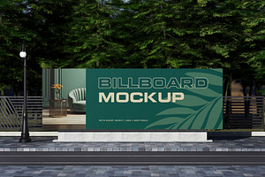 Natural Billboard Mockup, an Advertising Mockup by Modaldesain