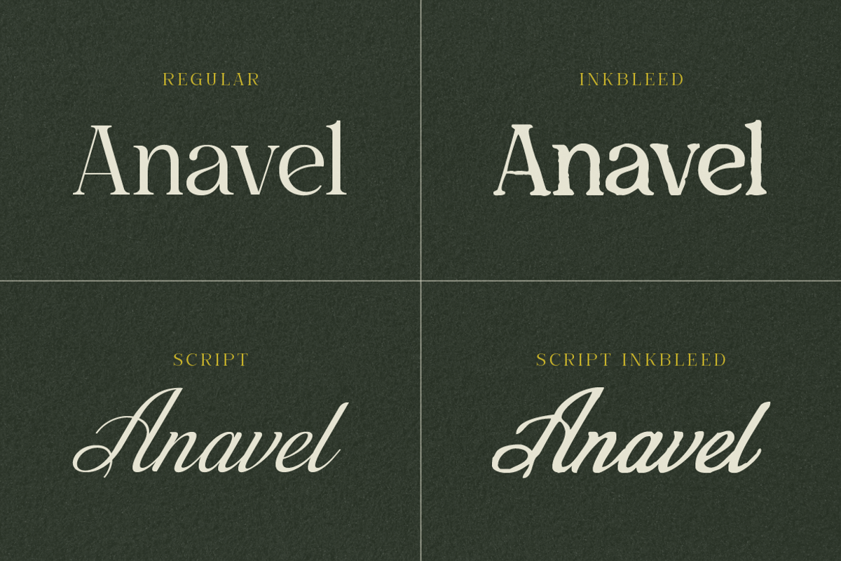 Anavel Elegance, a Serif Font by Burntilldead (Photo 4 of 11)