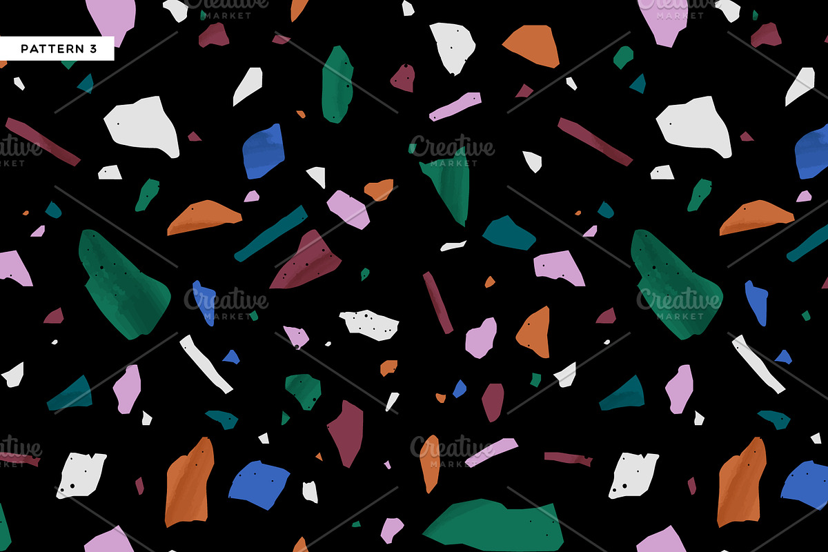 10 Realistic Terrazzo Patterns, a Pattern Graphic by Dedraw Studio (Photo 4 of 17)