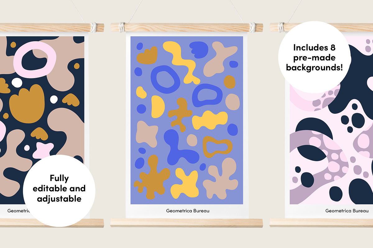 Emotive Shapes, a Pattern Graphic by Geometrica Bureau (Photo 4 of 8)