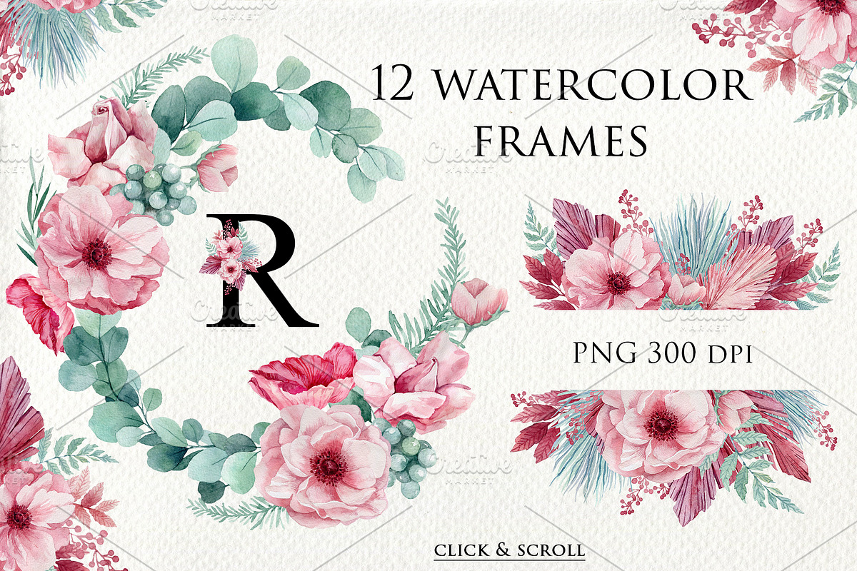 Anemones love, a Decorative Illustration by Antikva17 (Photo 4 of 8)