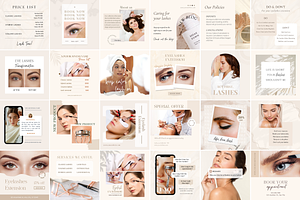 Lash Instagram Template CANVA