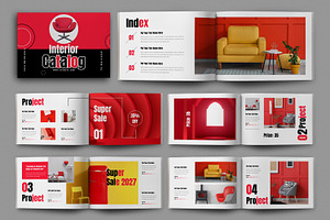 Interior Catalog Design Layout, a Brochure Template by MightyDesign