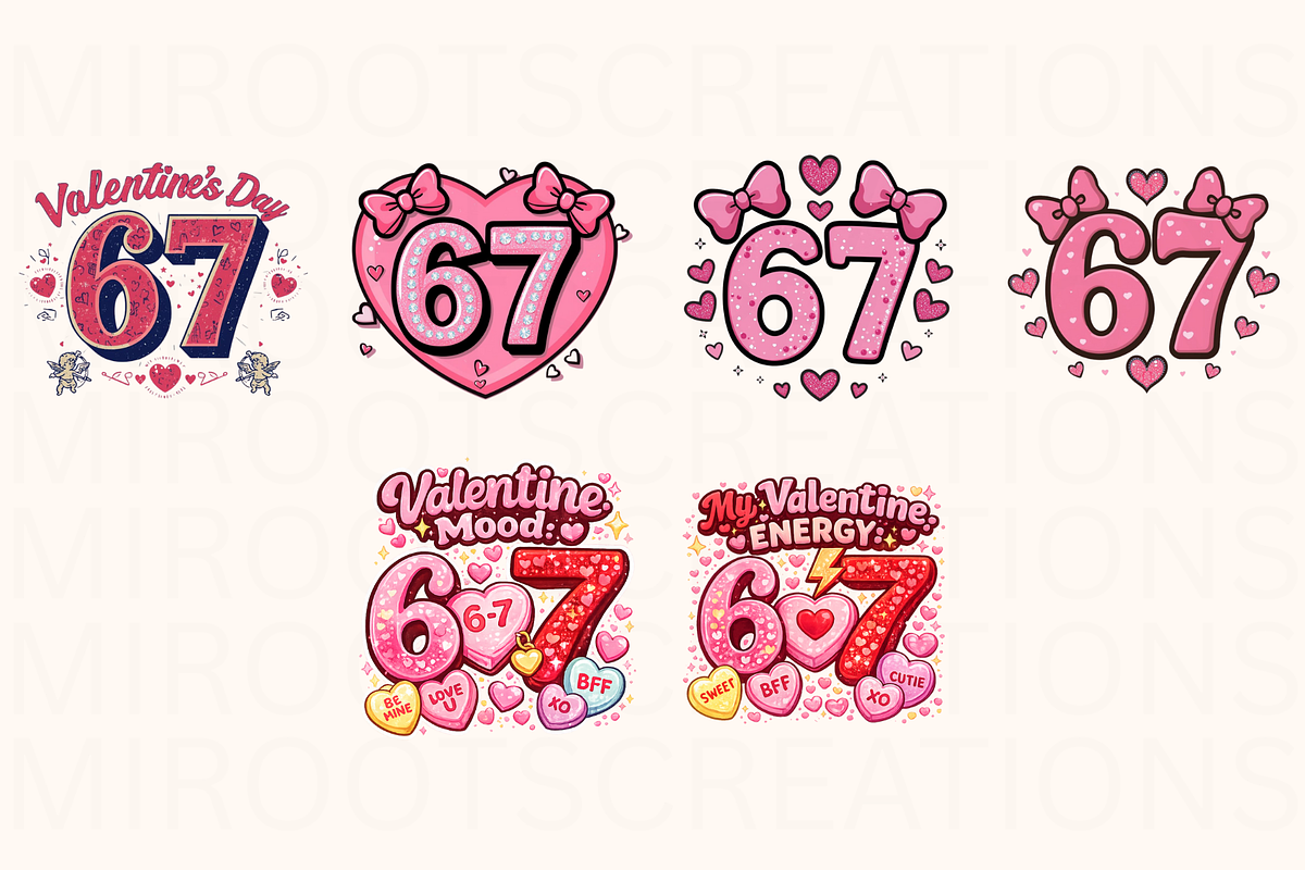 Valentine 67 PNG Bundle, an Object Graphic by MIRoots Design Studio (Photo 3 of 5)
