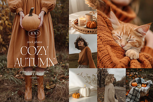 COZY AUTUMN ~ 100 Stock Photos, a Beauty & Fashion Photo by Muse Mockups
