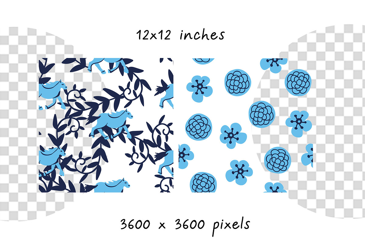 Winter horse pattern svg, a Pattern Graphic by Lucyinyourheart (Photo 5 of 8)
