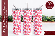 Hearts tumbler sublimation design, an Object Graphic by AnastasiaWatercolor (Thumbnail 1 of 4)