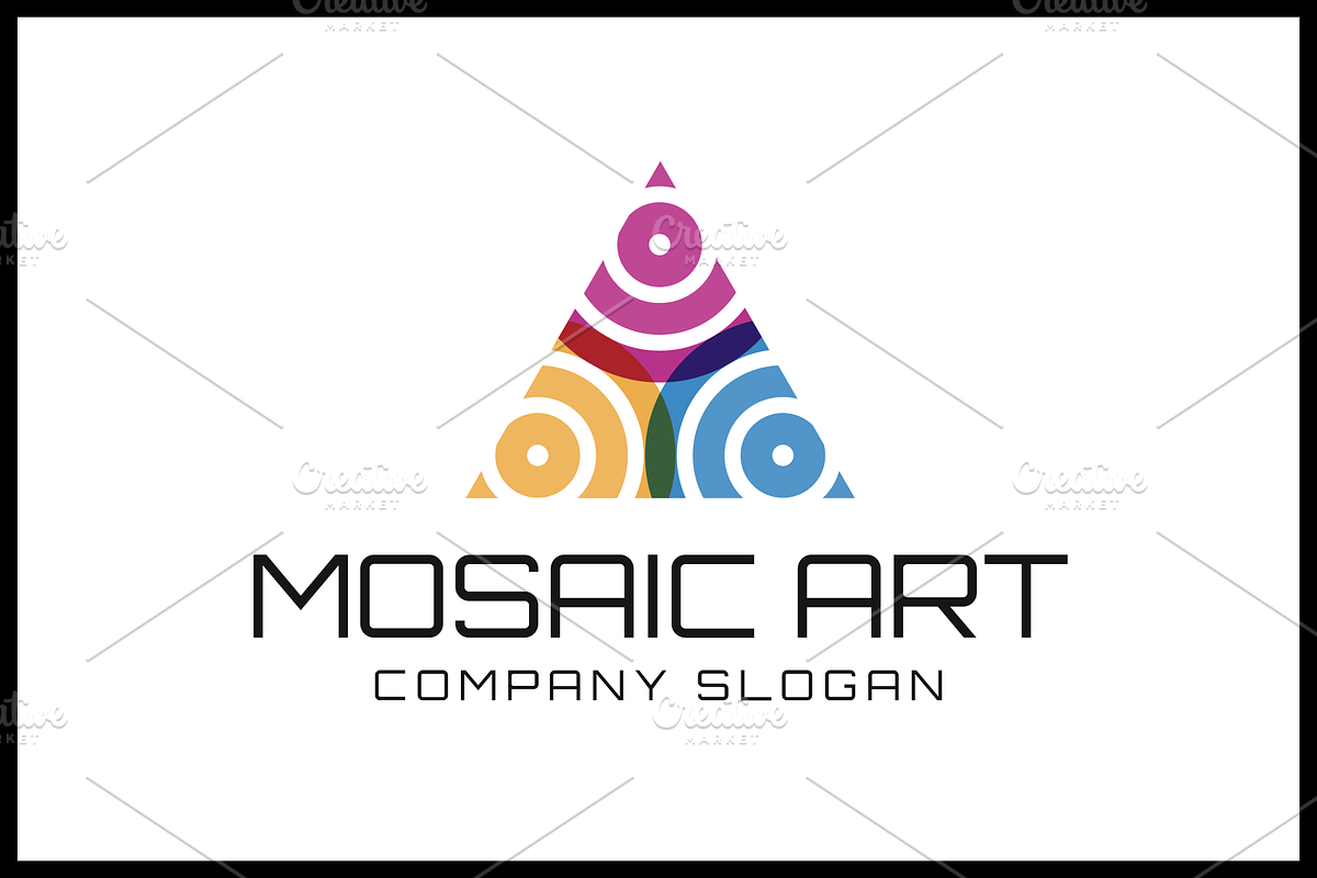 Mosaic Art Logo Template, a Branding & Logo Template by Pentaclay (Photo 1 of 4)