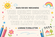 Drawing Alphabet - Dotted Kids Font, a Sans Serif Font by KiddoGlyphs Studio (Thumbnail 2 of 3)