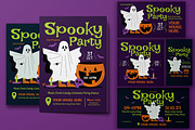 Spooky Party Halloween Flyer Set, a Flyer Template by Artbox Studio (Thumbnail 1 of 4)