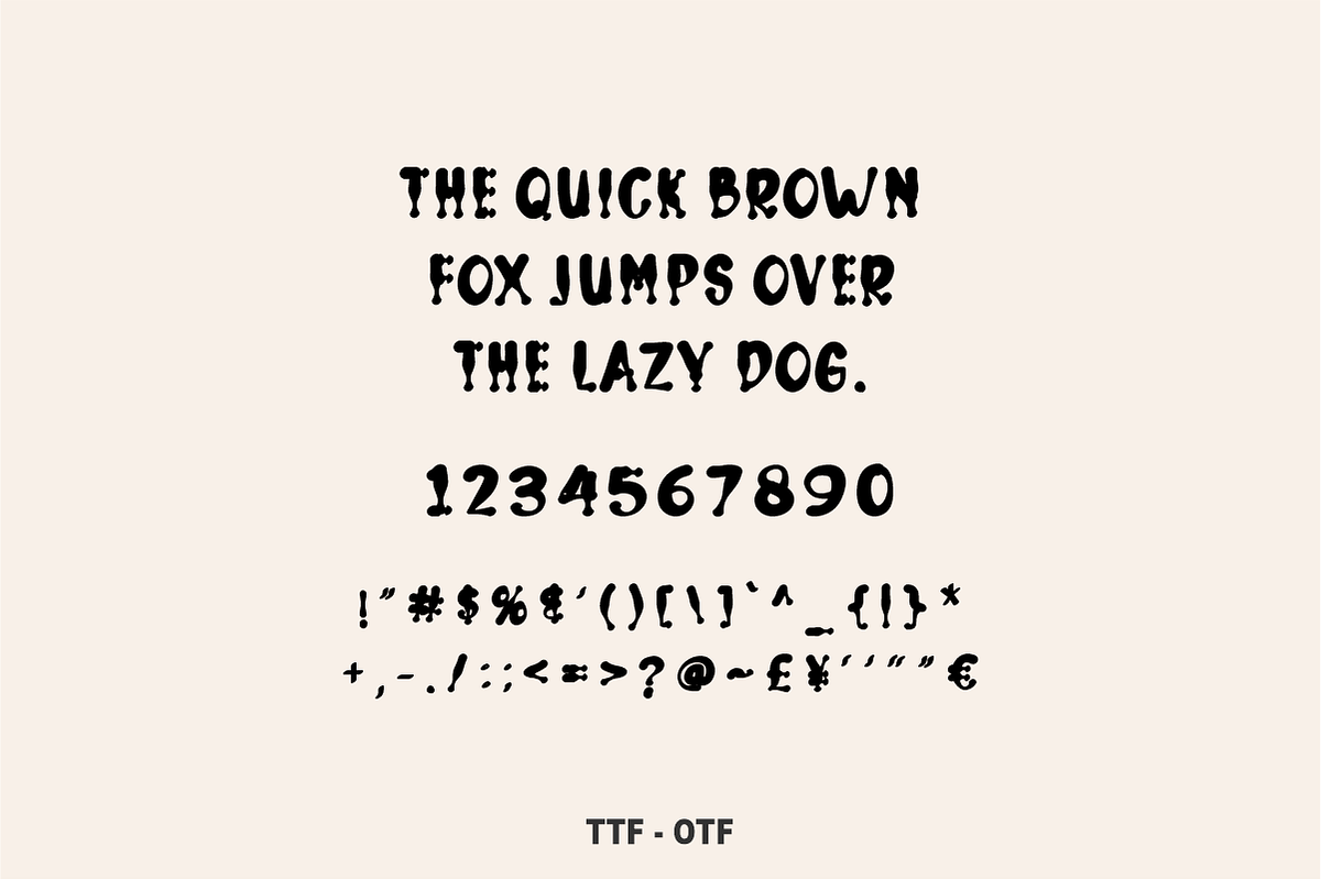 Dripping Display - Creepy Slime Font, a Handwritten Font by KiddoGlyphs Studio (Photo 4 of 5)