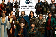 Royal court characters clipart Set, a Person Illustration by ThatsDesignArt (Thumbnail 1 of 10)