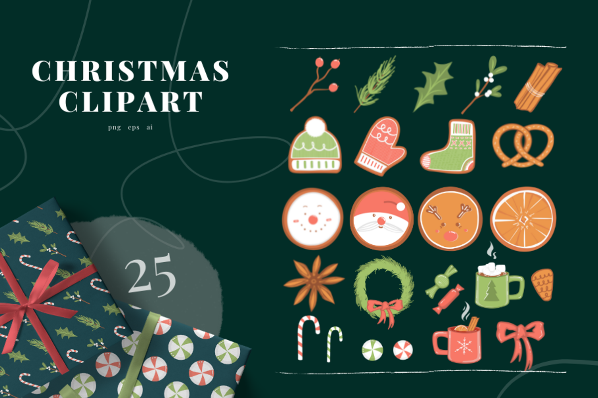Hand-Drawn Holiday Vector Set, a Seasonal Illustration by Zeukaa (Photo 2 of 5)