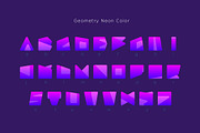 Geometry Neon Color Font, a Symbol Font by Alex Blogoodf (Thumbnail 4 of 9)