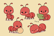Red Ant Mascot Character Set, an Animal Illustration by Artpon Illustration (Thumbnail 3 of 3)