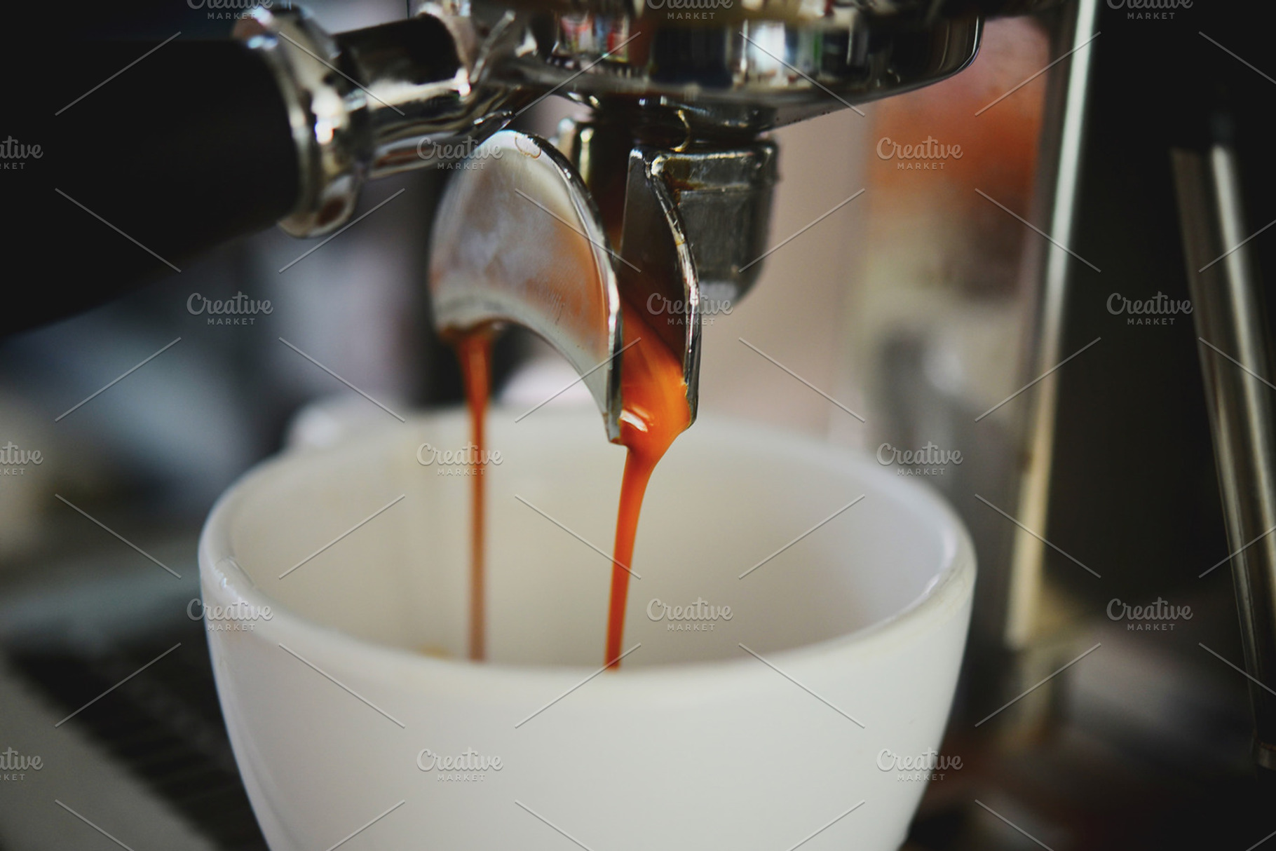 Coffee espresso shot featuring appliance, bar, and barista, a Food & Drink Photo by coffeelover