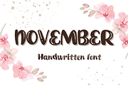 NOVEMBER, a Handwritten Font by Sirinart (Thumbnail 1 of 6)