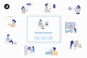 Smart Home Illustration, an Object Graphic by Jump Studio