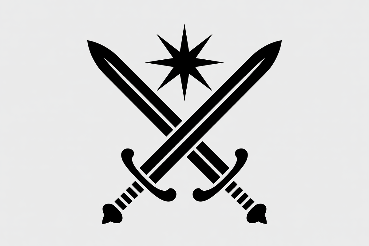 two celestial swords crossed, an Illustration by Amazin_art (Photo 16 of 16)