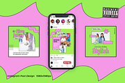 Noveau Y2K Instagram Template, a Social Media Template by Shinra Labs (Thumbnail 3 of 6)