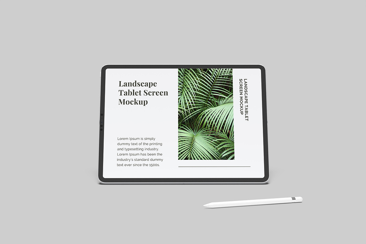 Landscape Tablet Screen Mockup, an iPad Mockup by Graphiculon (Photo 4 of 11)